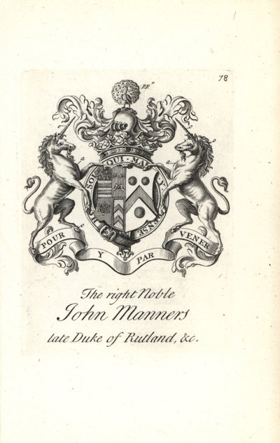 Wapen en wapenrusting van de edele John Manners, 2e hertog van Rutland door Andrew Johnston