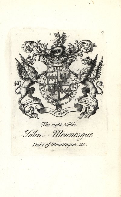 Wapen en wapenrusting van de edele John Montagu, 2e hertog van Montagu 1690-1749 door Andrew Johnston