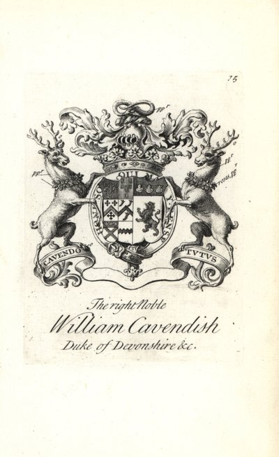 Wapen en wapenrusting van William Cavendish, 2e hertog van Devonshire door Andrew Johnston