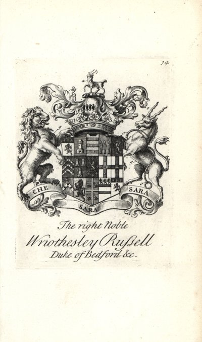 Wapen en wapenrusting van de zeer nobele Wriothesley Russell, 3e hertog van Bedford door Andrew Johnston