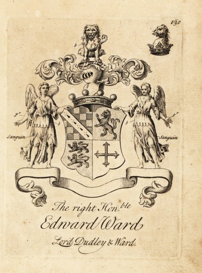 Wapen van de Hooggeachte Edward Ward, 9e Baron Dudley, 4e Baron Ward door Andrew Johnston