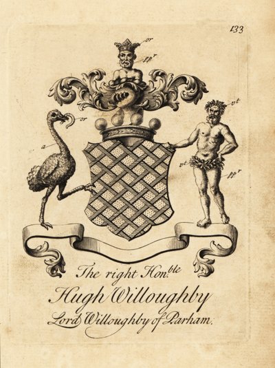 Wapen van de Hooggeachte Hugh Willoughby, Lord Willoughby van Parham door Andrew Johnston