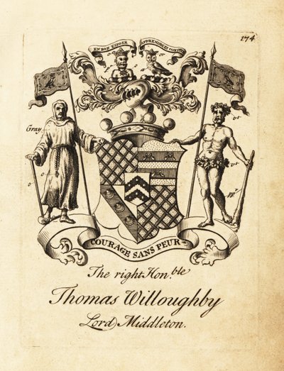 Wapen van de Hooggeachte Thomas Willoughby, Lord Middleton door Andrew Johnston
