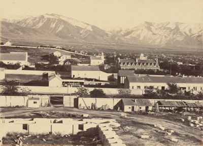 Plaat 45. Salt Lake City, vanaf de top van de Tabernakel,1869 (foto) door Andrew Joseph Russell