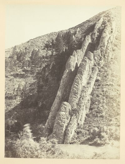 Gekartelde rotsen of Duivelsglijbaan, (bijna uitzicht)-Weber Canon, Utah door Andrew Joseph Russell
