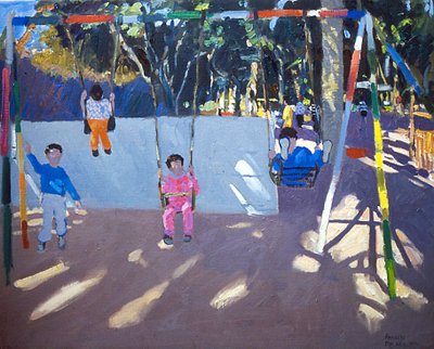 Kinderen Schommelen, 1996 door Andrew Macara