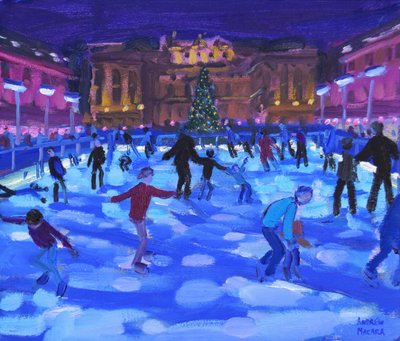 Avondschaatsers, Somerset House door Andrew Macara