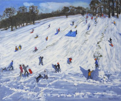 Grote sneeuwpop, Chatsworth, 2012 door Andrew Macara