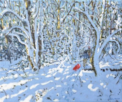 Rode slee, Allestree Park, Derby, 2022 door Andrew Macara