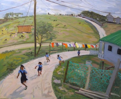 Schoolkinderen door Andrew Macara