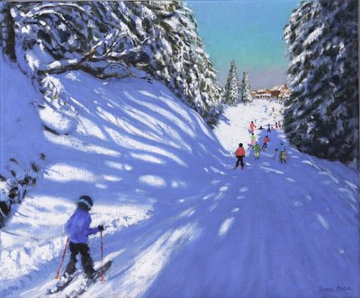 Skiën, Samoens, Grand Massif, Frankrijk door Andrew Macara