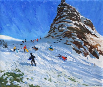 Sleeën, Chrome Hill, Derbyshire, Peak District door Andrew Macara