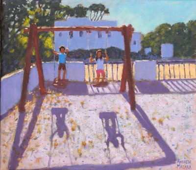 Zomerschommel, Folegandros, Griekse Eilanden, augustus 2017 door Andrew Macara