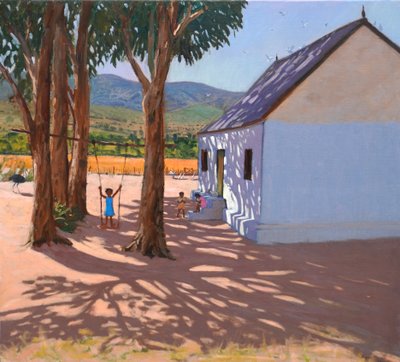 De schommel, Klein Karoo, Zuid-Afrika, 2000 (olieverf op doek) door Andrew Macara