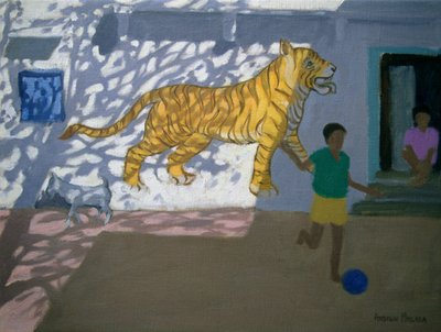 Tijger, India door Andrew Macara