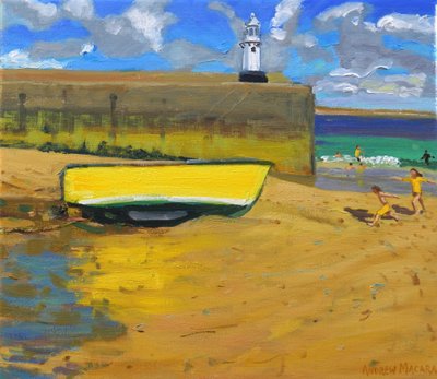 Gele Boot, St Ives, 2017 door Andrew Macara