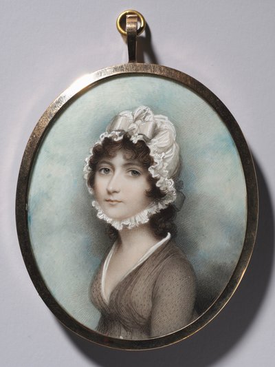 Portret van een vrouw, late 1790s door Andrew Plimer