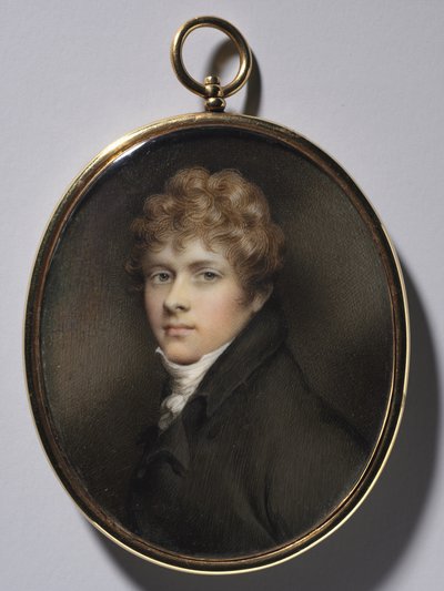 Portret van een jonge man, ca. 1805 door Andrew Plimer