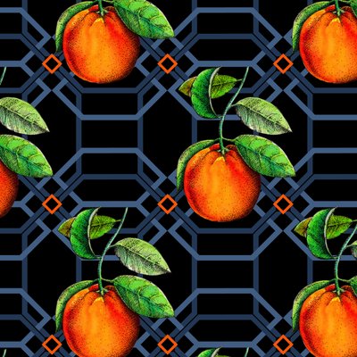 Oranje Geometrisch, 2018 door Andrew Watson