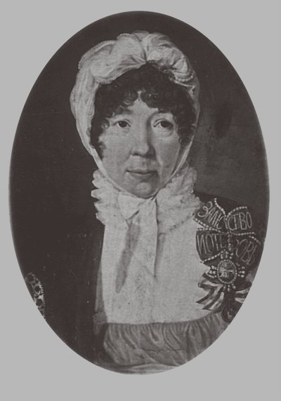 Portret van Jelizaveta Palmenbach 1761-1832, 1870 door Andrey Mikhaylovich Lushev