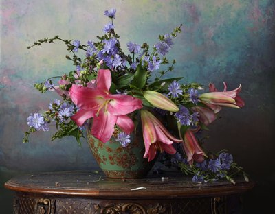 Stilleven met bloemen door Andrey Morozov