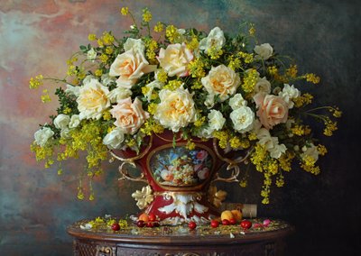 Stilleven met rozen door Andrey Morozov