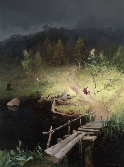 Voor de storm, 1918 door Andrey Nikolayevich Shilder