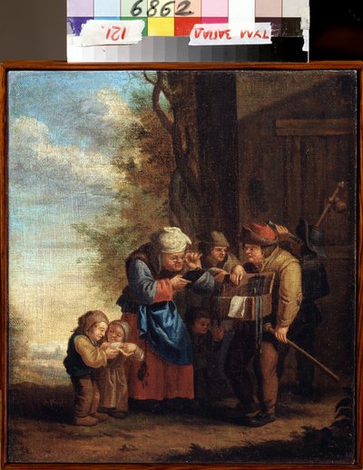 De brillenverkoper, of allegorie van het zicht door Andries Both