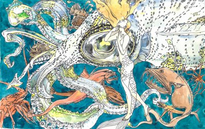 De opstijging van de diepzee-octopus door Andrii Kutsachenko