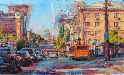 Levendig straatbeeld door Andrii Kutsachenko