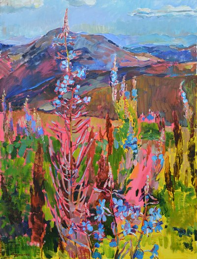 Kleurrijke bergbloemen door Andrii Kutsachenko