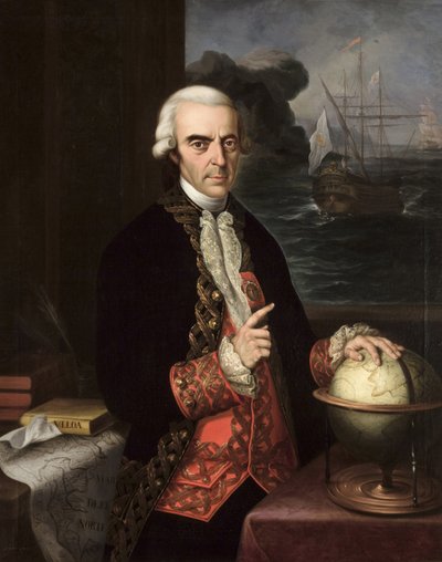 Portret van Antonio de Ulloa (1716-1795) door Andrés Cortés y Aguilar