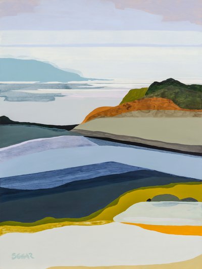 Abstract kustlandschap door Angela Seear