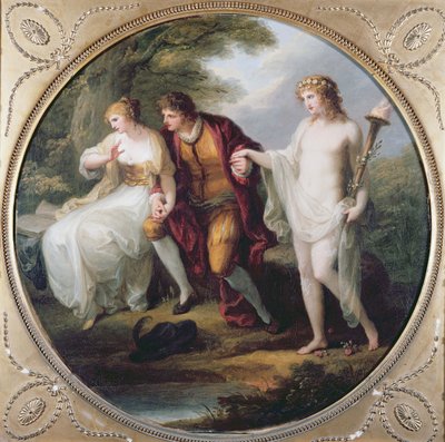Abelard presenteert Hymen aan Heloise door Angelica Kauffmann