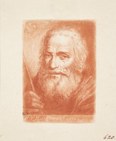 De Baardige Oude Man door Angelica Kauffmann