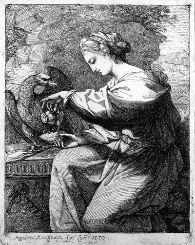 Hebe, 1770 door Angelica Kauffmann