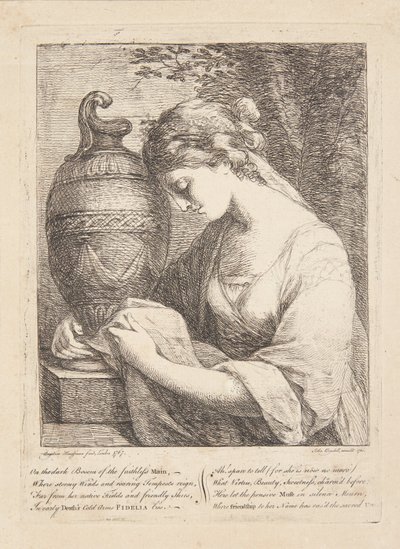 De Vrouw bij de Urn door Angelica Kauffmann