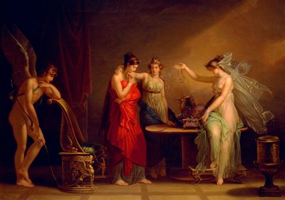 Legende van Cupido en Psyche door Angelica Kauffmann