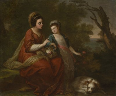 Mevrouw Hugh Morgan en Haar Dochter door Angelica Kauffmann