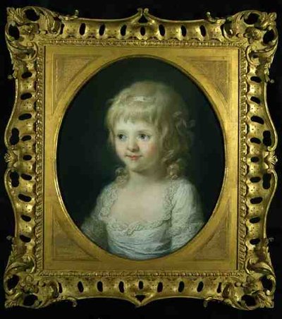 Portret van Miss Francis Lust door Angelica Kauffmann