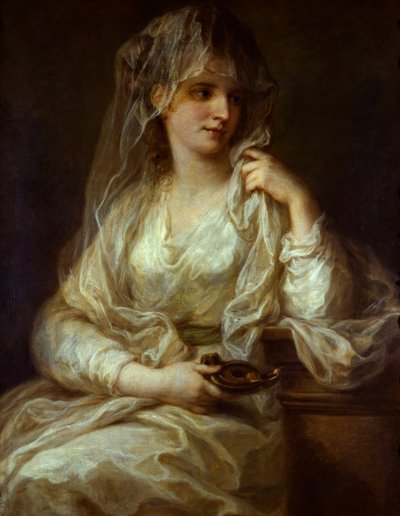 Portret van een dame als een Vestaalse maagd, 1782 door Angelica Kauffmann