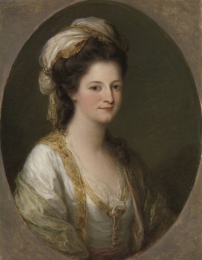 Portret van een vrouw door Angelica Kauffmann