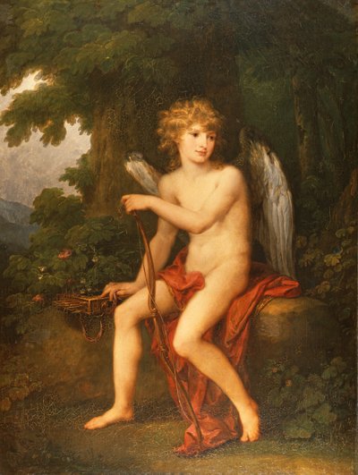 Portret van Prins Henryk Lubomirski als Cupido, 1786 door Angelica Kauffmann