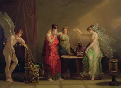 De legende van Cupido en Psyche door Angelica Kauffmann