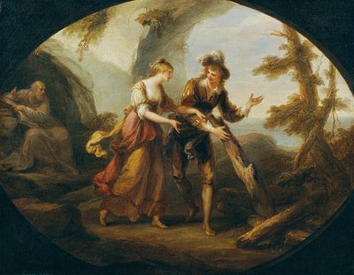Miranda en Ferdinand door Angelica Kauffmann