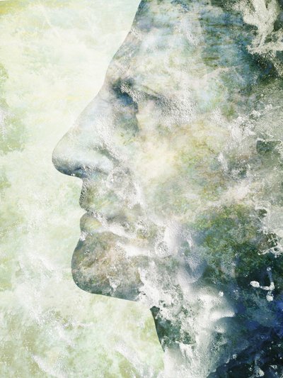 Profiel van stromend water door Angelo Cerantola