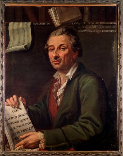 Portret van Pierre Eugene Francois, Markies van Ligniville door Angelo Crescimbeni