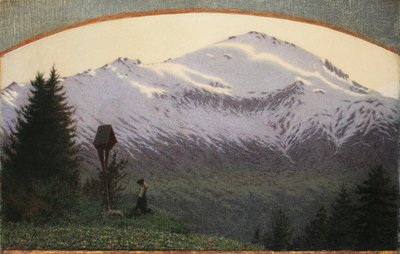 Ave Maria della sera door Angelo Morbelli