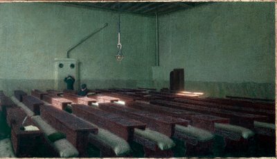 Kerstmis in het hospice voor ouderen Pio Albergo Trivulzio in Milaan door Angelo Morbelli