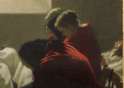 Lege stoel, 1903 door Angelo Morbelli